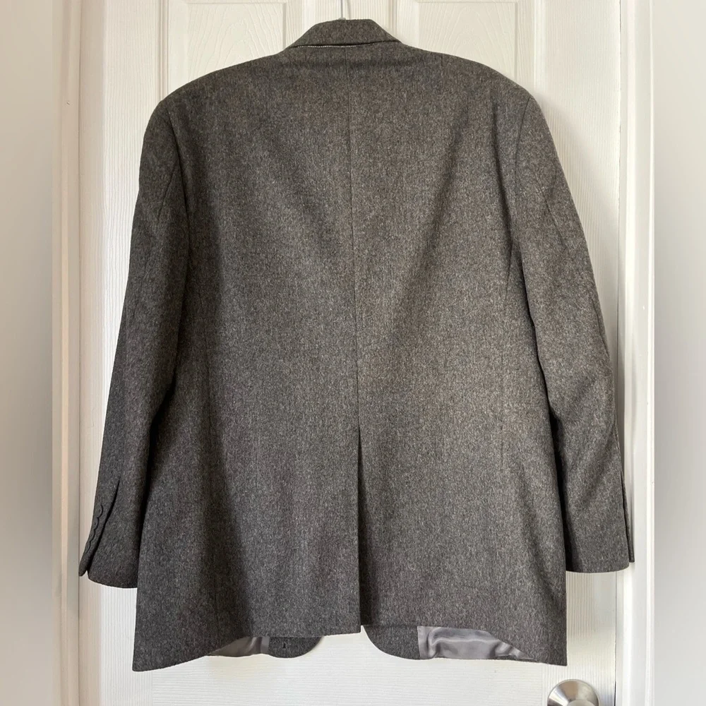 Club Room Men's Gray Camel Hair Sport Coat Blazer Size 42R